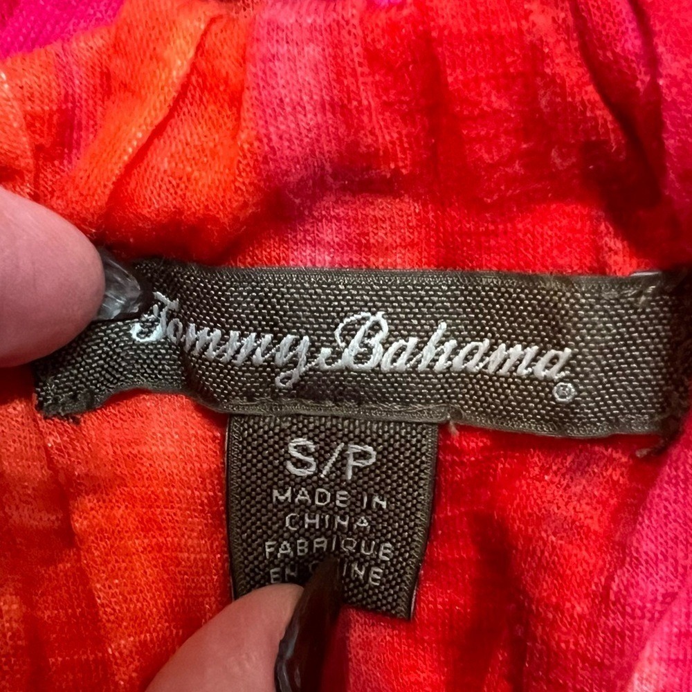 Tommy‎ Bahama Sunset Ablur Halter Pink Orange Maxi Dress. Size Small. - Picture 4 of 10